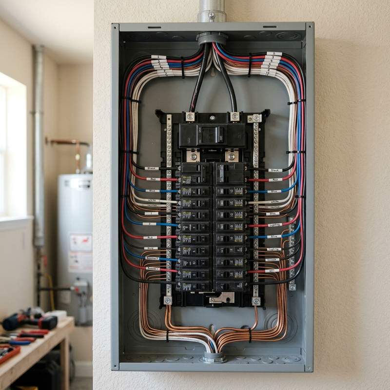 Completed Electrical project jobsite