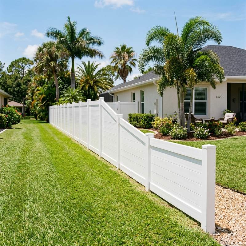 Completed Fencing Installation project jobsite